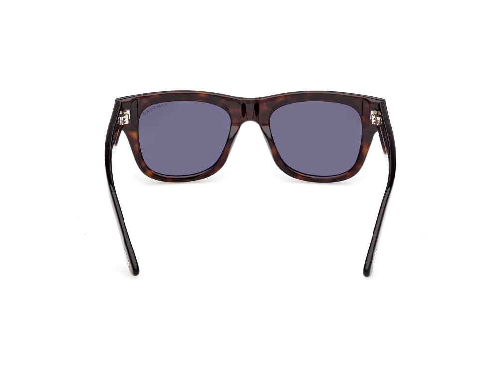 Sunglasses Tom Ford Finn-02 FT1304 (52A) color avana scura shape square lenses fumo