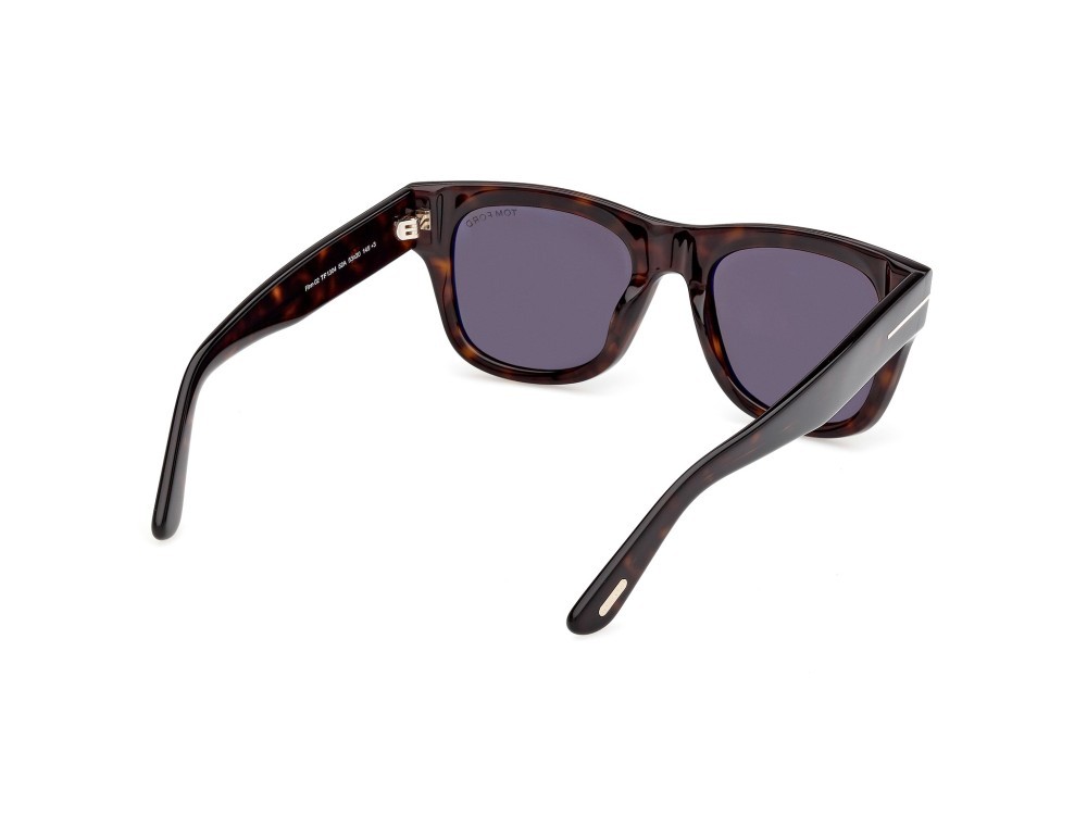 Sunglasses Tom Ford Finn-02 FT1304 (52A) color avana scura shape square lenses fumo