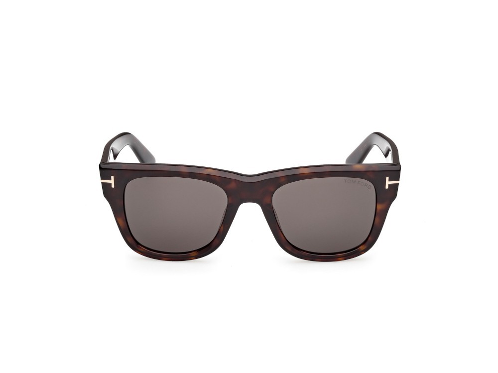 Sunglasses Tom Ford Finn-02 FT1304 (52A) color avana scura shape square lenses fumo