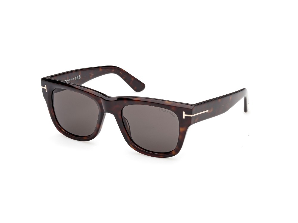 Sunglasses Tom Ford Finn-02 FT1304 (52A) color avana scura shape square lenses fumo