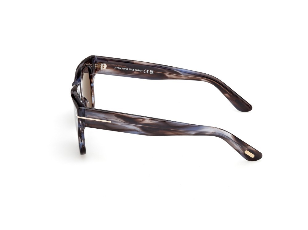 Sunglasses Tom Ford Finn-02 FT1304 (55A) color avana colorata shape square lenses fumo