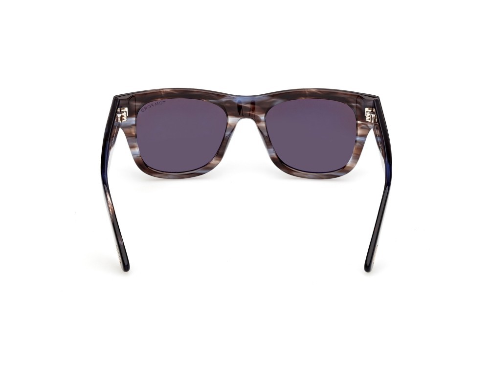Sunglasses Tom Ford Finn-02 FT1304 (55A) color avana colorata shape square lenses fumo