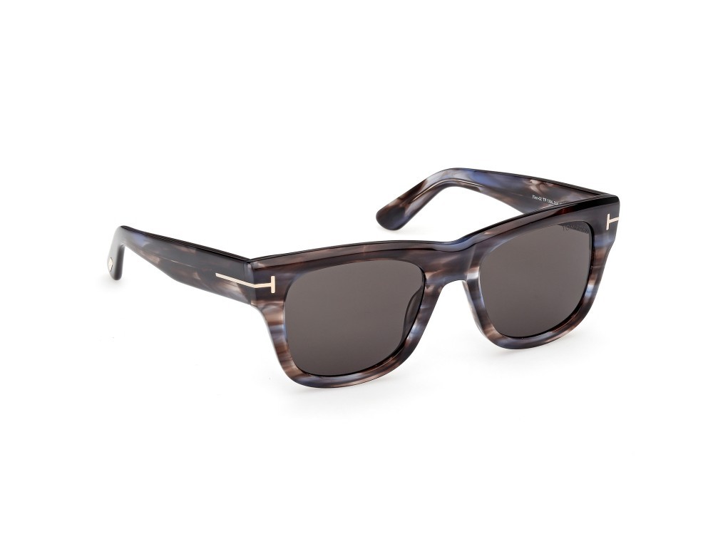 Sunglasses Tom Ford Finn-02 FT1304 (55A) color avana colorata shape square lenses fumo