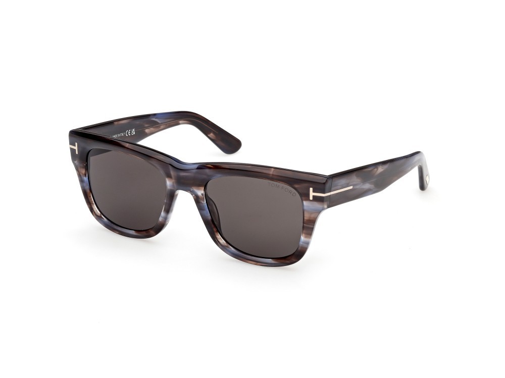 Sunglasses Tom Ford Finn-02 FT1304 (55A) color avana colorata shape square lenses fumo