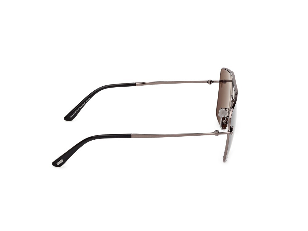 Occhiali da sole Tom Ford Eliott-02 FT1307 (08A) colore antracite lucido forma navigator lenti fumo