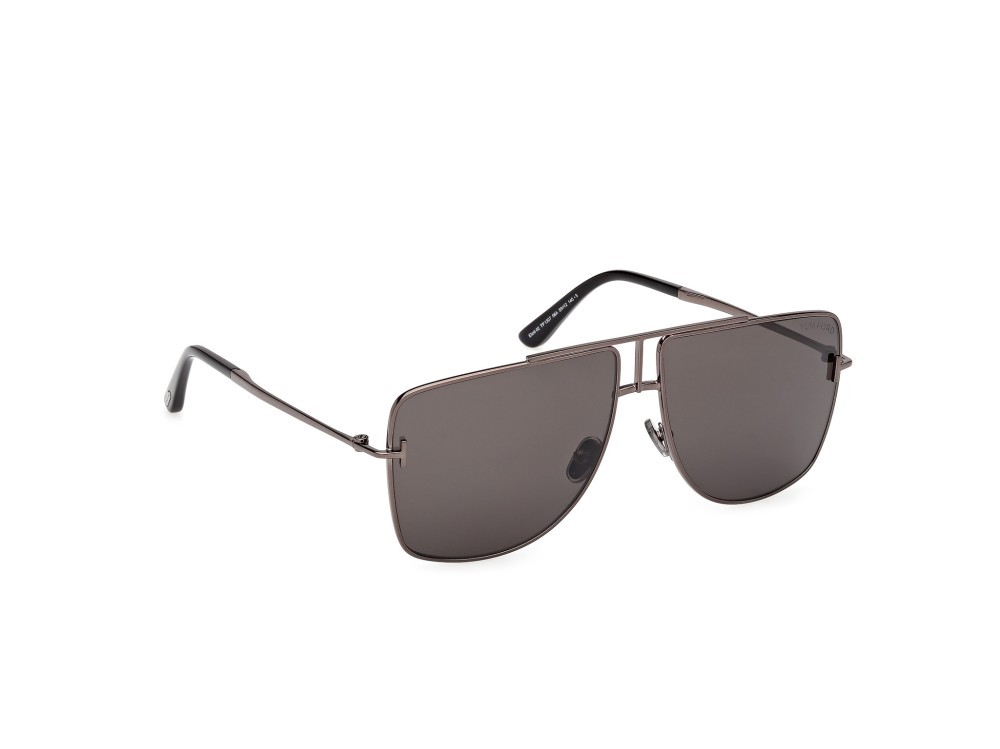 Occhiali da sole Tom Ford Eliott-02 FT1307 (08A) colore antracite lucido forma navigator lenti fumo