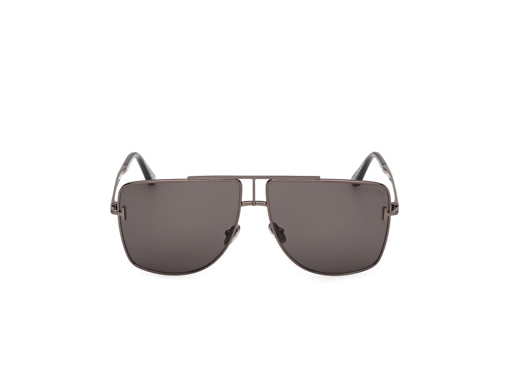 Occhiali da sole Tom Ford Eliott-02 FT1307 (08A) colore antracite lucido forma navigator lenti fumo