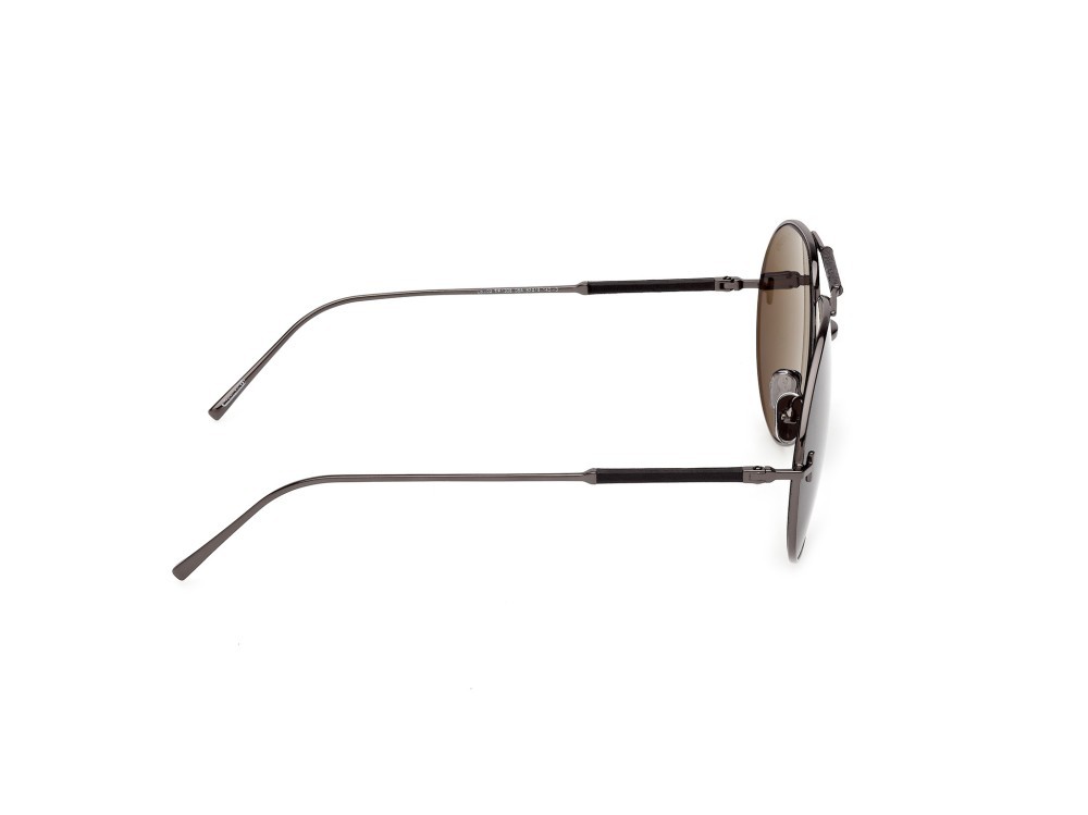 Occhiali da sole Tom Ford Lou-02 FT1308 (08A) colore antracite lucido forma aviator lenti fumo