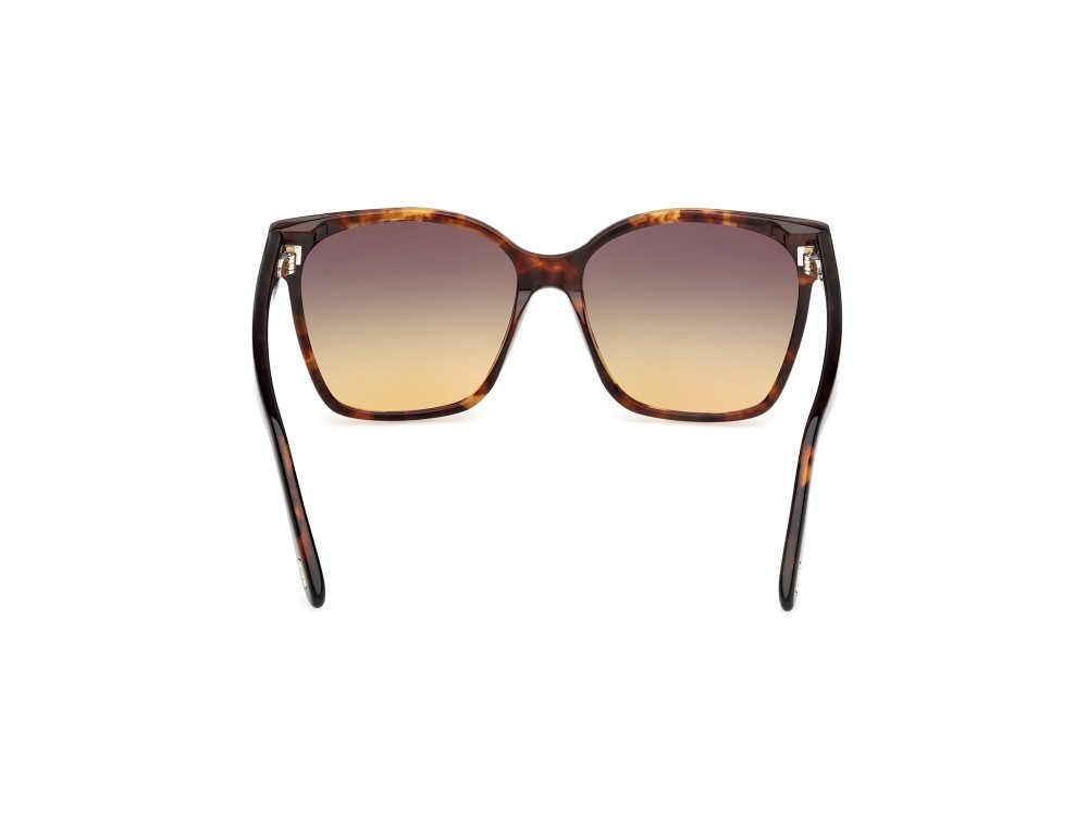 Sunglasses Tom Ford Iris-02 FT1312 (55B) color avana colorata shape butterfly lenses fumo grad.