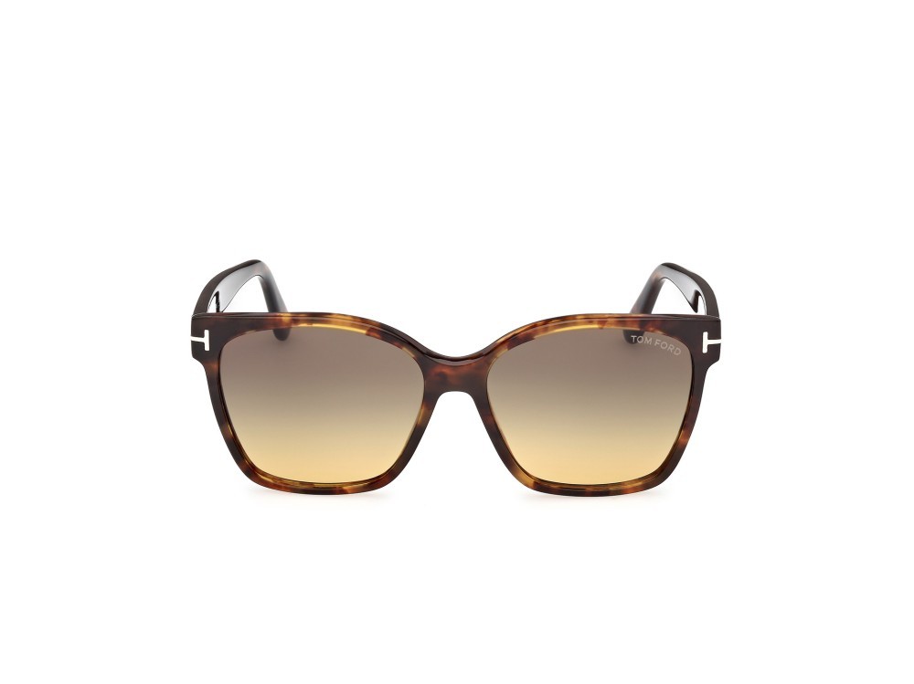 Sunglasses Tom Ford Iris-02 FT1312 (55B) color avana colorata shape butterfly lenses fumo grad.