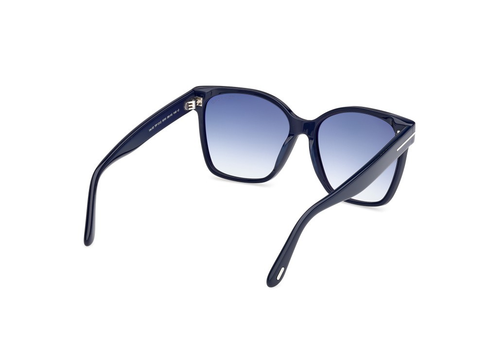 Sunglasses Tom Ford Iris-02 FT1312 (90W) color blu lucido shape butterfly lenses blu sfumato