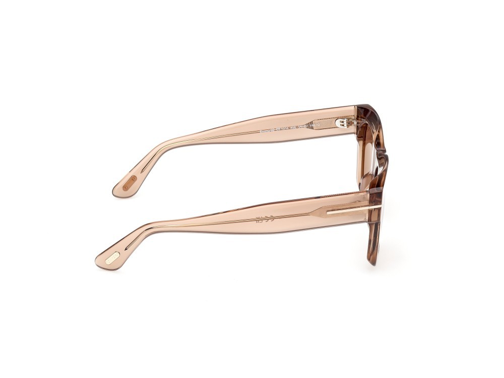 Sunglasses Tom Ford Emma-02 FT1314 (45E) color marrone chiaro lucido shape square lenses marrone