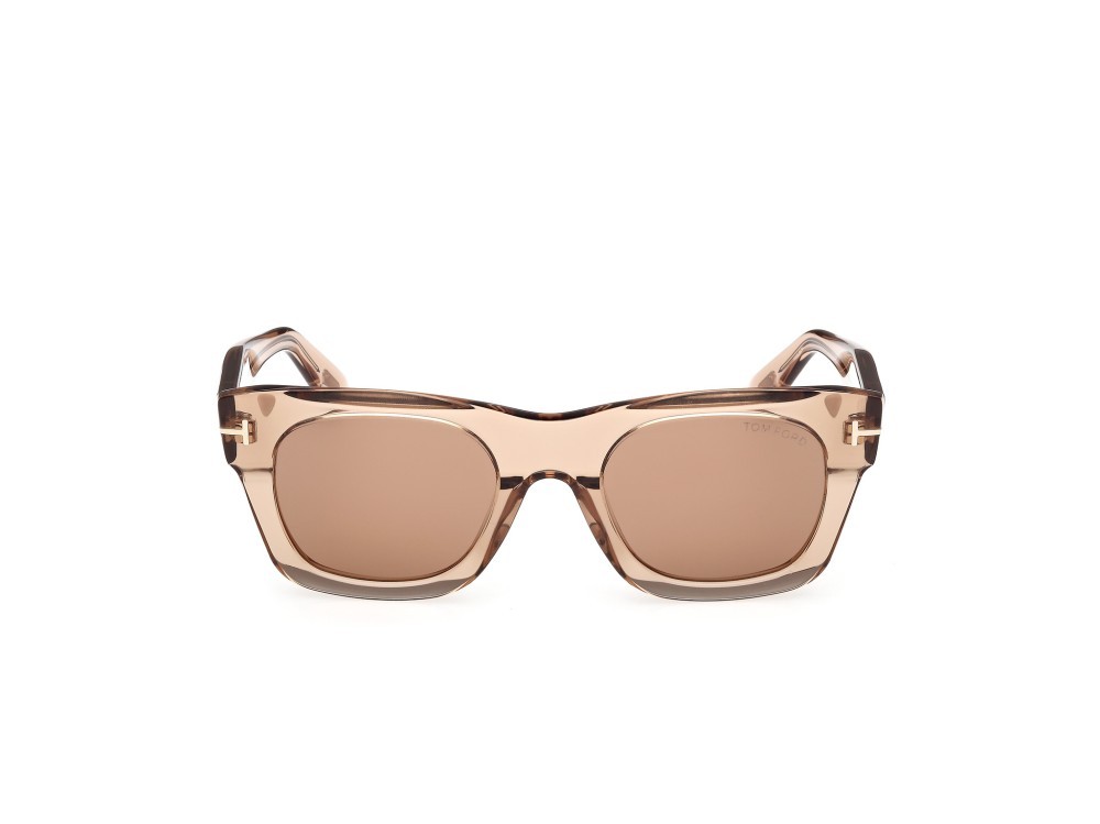 Sunglasses Tom Ford Emma-02 FT1314 (45E) color marrone chiaro lucido shape square lenses marrone