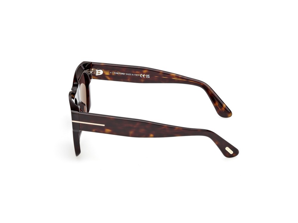 Sunglasses Tom Ford Emma-02 FT1314 (52E) color avana scura shape square lenses marrone
