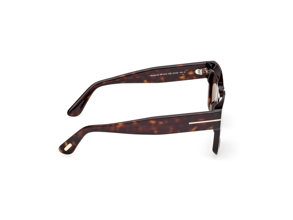 Sunglasses Tom Ford Emma-02 FT1314 (52E) color avana scura shape square lenses marrone