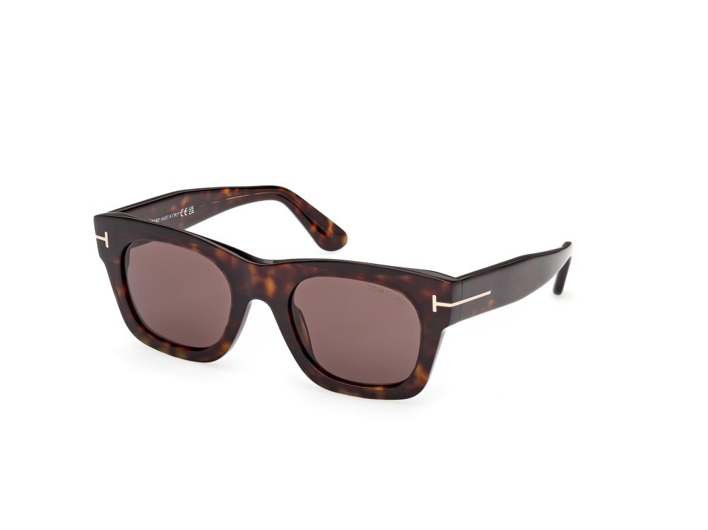 Sunglasses Tom Ford Emma-02 FT1314 (52E) color avana scura shape square lenses marrone