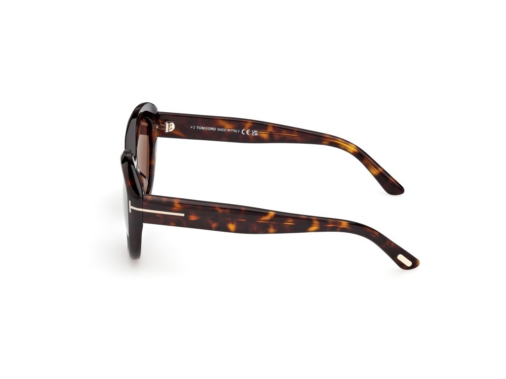 Sunglasses Tom Ford Stacy-02 FT1316 (52E) color avana scura shape cat eye lenses marrone