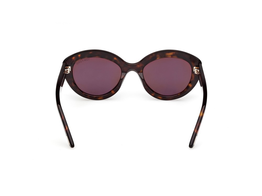 Sunglasses Tom Ford Stacy-02 FT1316 (52E) color avana scura shape cat eye lenses marrone