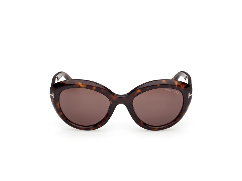 Sunglasses Tom Ford Stacy-02 FT1316 (52E) color avana scura shape cat eye lenses marrone