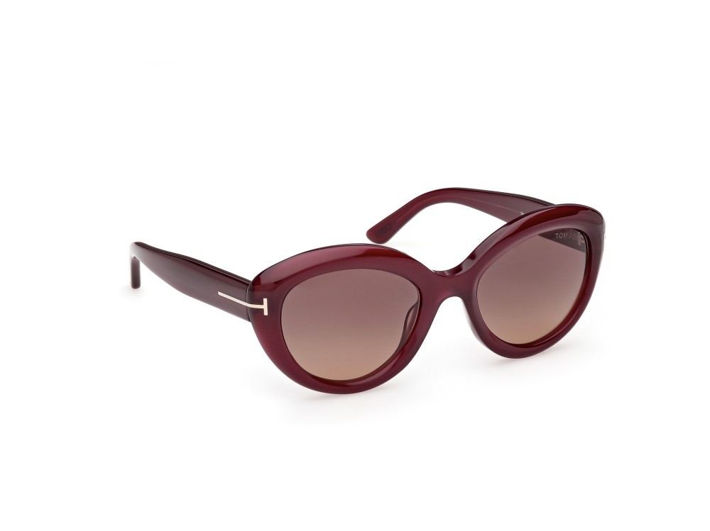 Sunglasses Tom Ford Stacy-02 FT1316 (81Z) color viola lucido shape cat eye lenses viola sfumato o specchiato