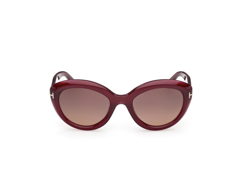 Sunglasses Tom Ford Stacy-02 FT1316 (81Z) color viola lucido shape cat eye lenses viola sfumato o specchiato