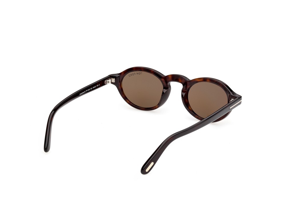 Sunglasses Tom Ford Aristotele-02 FT1332 (52J) color  avana scura  shape oval lenses roviex
