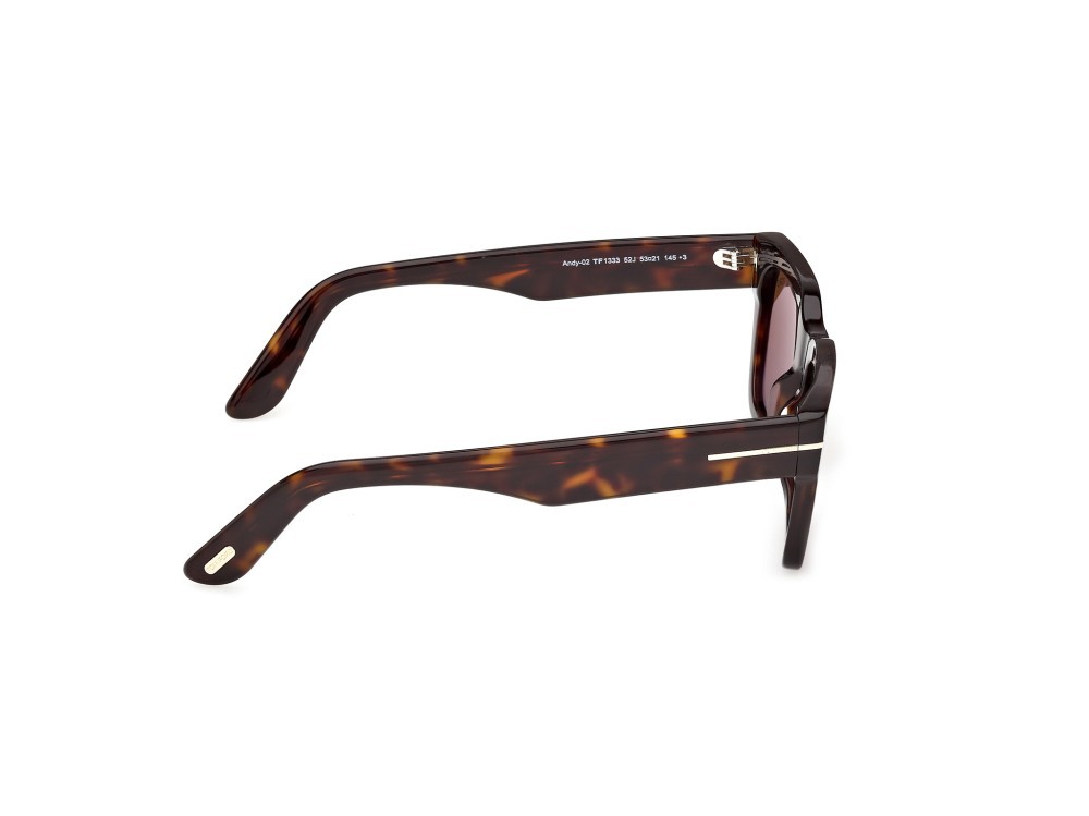 Sunglasses Tom Ford Andy-02 FT1333 (52J) color avana scura shape square lenses roviex