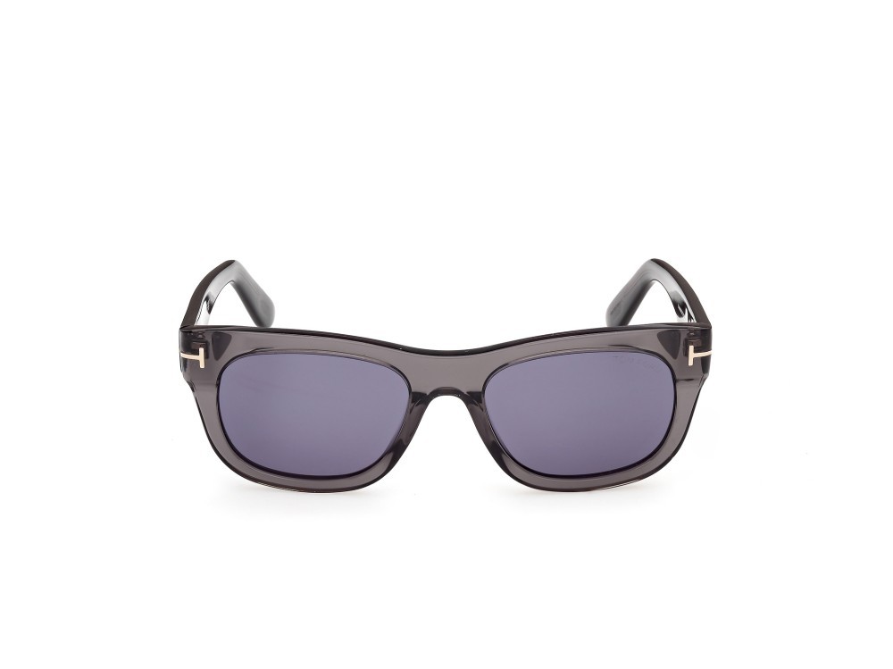 Sunglasses Tom Ford Marshall-02 FT1334 (20V) color grigio lucido shape rectangle lenses blu