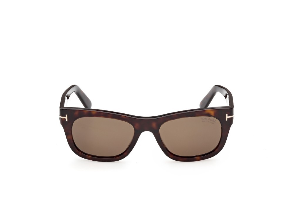 Sunglasses Tom Ford Marshall-02 FT1334 (52H) color avana scura  shape rectangle lenses marrone polarizzato