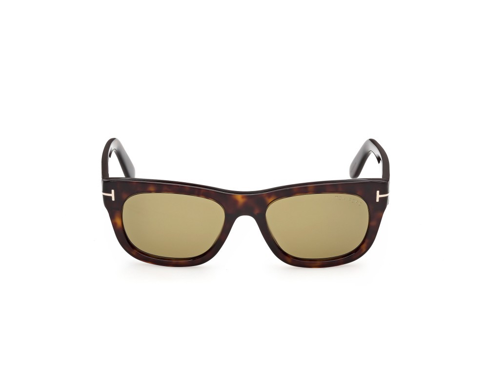 Sunglasses Tom Ford Marshall-02 FT1334 (52N) color avana scura  shape rectangle lenses verde