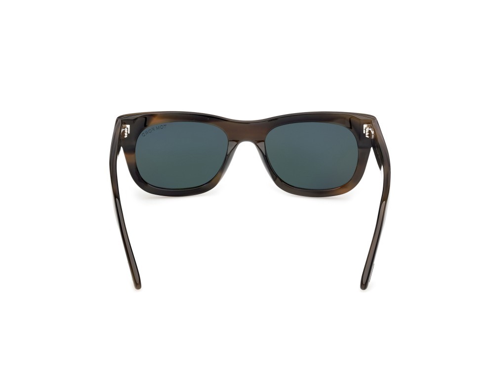 Sunglasses Tom Ford Marshall-02 FT1334 (55N) color avana colorata  shape rectangle lenses verde