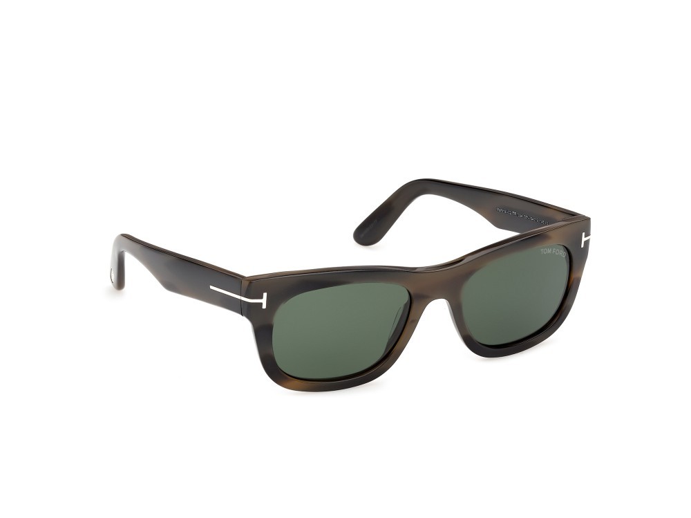 Sunglasses Tom Ford Marshall-02 FT1334 (55N) color avana colorata  shape rectangle lenses verde