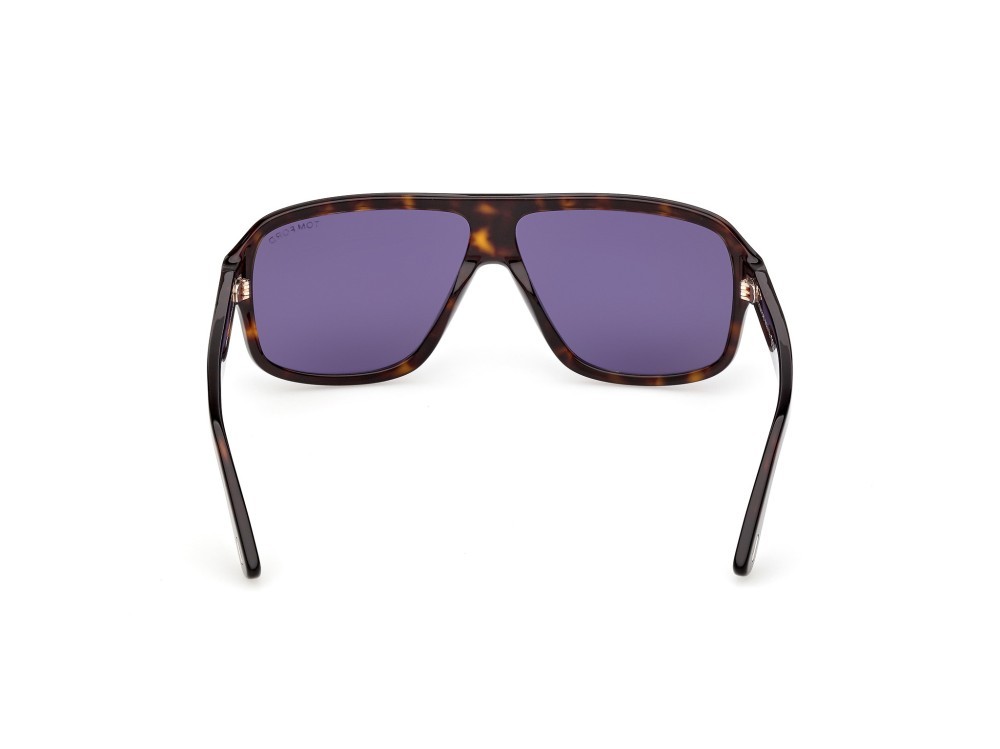 Sunglasses Tom Ford William-02 FT1335 (52V) color avana scura shape navigator lenses blu