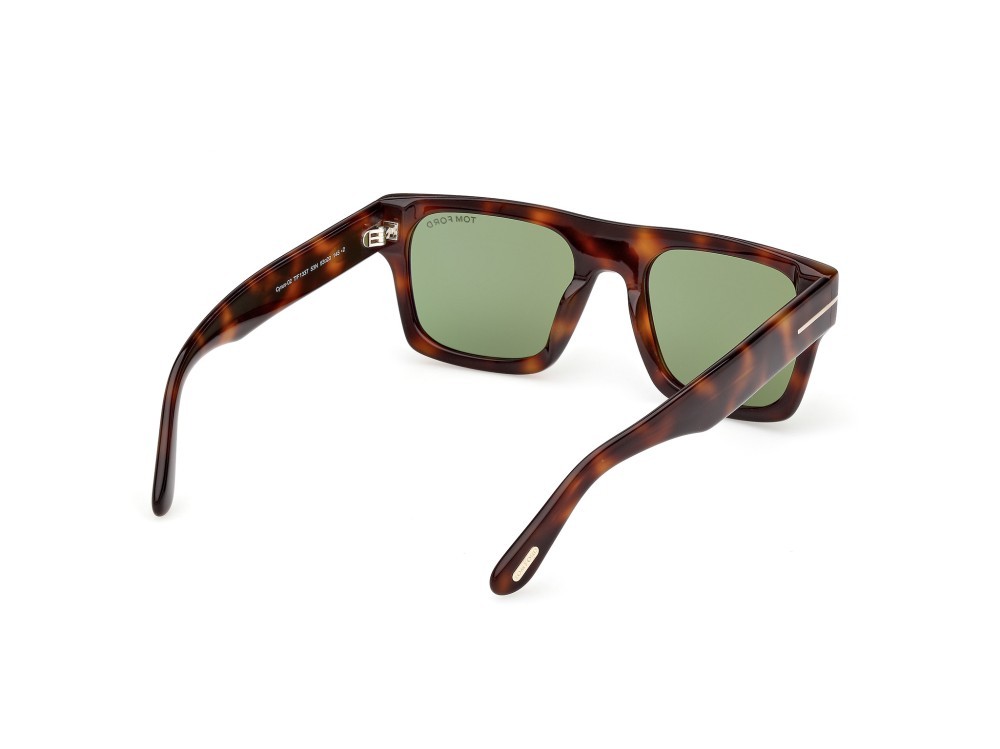 Sunglasses Tom Ford Cyrus-02 FT1337 (53N) color avana bionda  shape square lenses verde