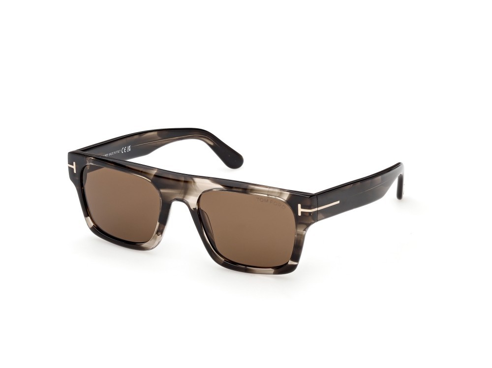 Sunglasses Tom Ford Cyrus-02 FT1337 (55J) color avana colorata shape square lenses roviex