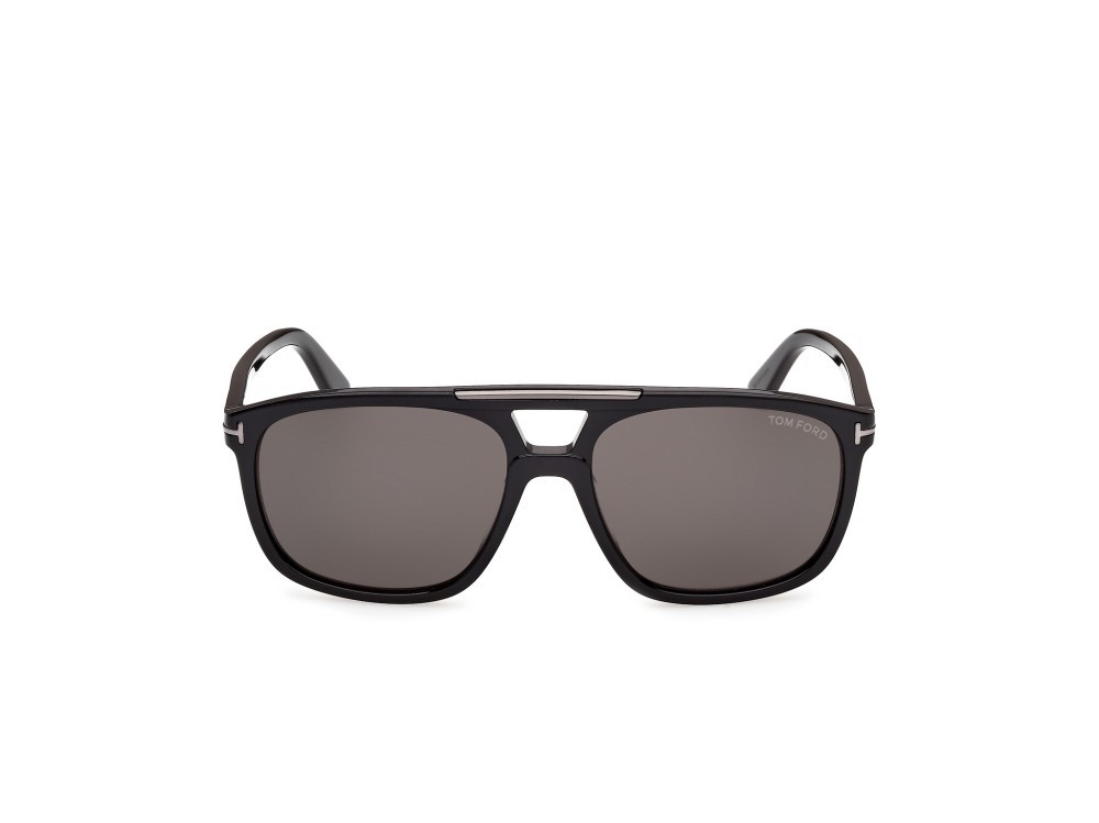 Occhiali da sole Tom Ford Brianna-02 FT1338-N (01A) colore nero lucido forma navigator lenti fumo 