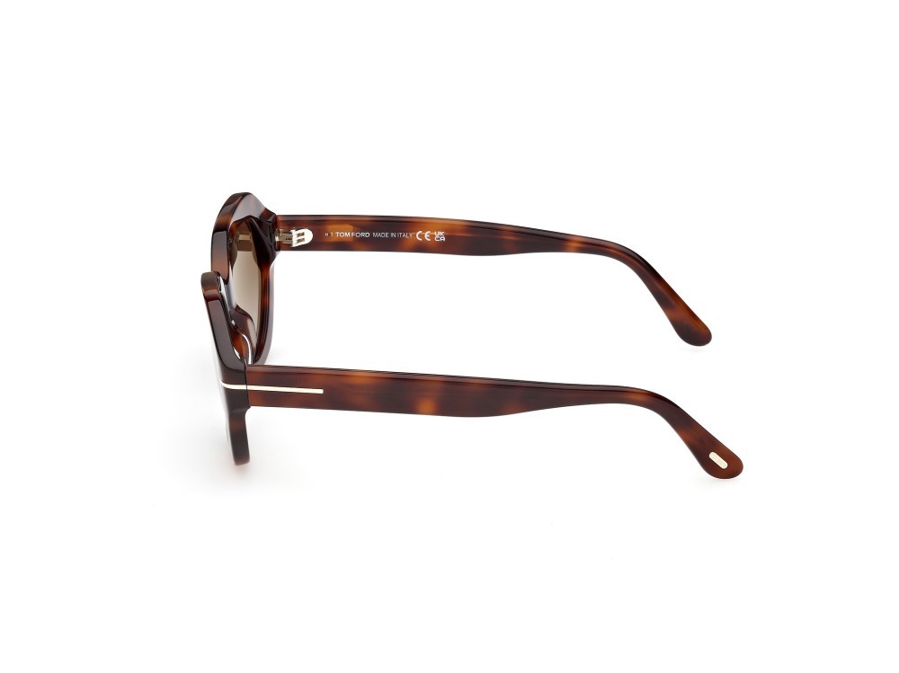 Sonnenbrillen Tom Ford Meryl-02 FT1341 (53P) farbe avana bionda  form geometrisch gläser verde sfumato
