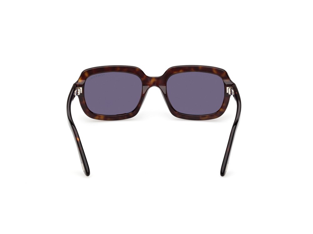 Sunglasses Tom Ford Lana-02 FT1342 (52E) color avana scura  shape rectangle lenses marrone