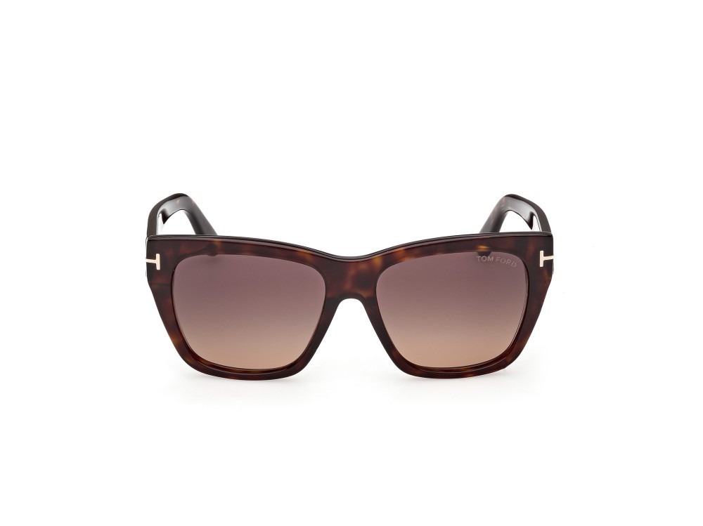 Sunglasses Tom Ford Flynn-02 FT1343 (52T) color avana scura shape butterfly lenses bordeaux sfumato
