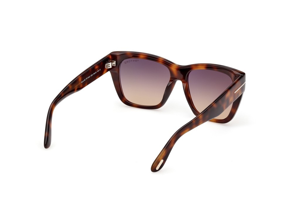 Sunglasses Tom Ford Flynn-02 FT1343 (53B) color avana bionda  shape butterfly lenses fumo gradiente