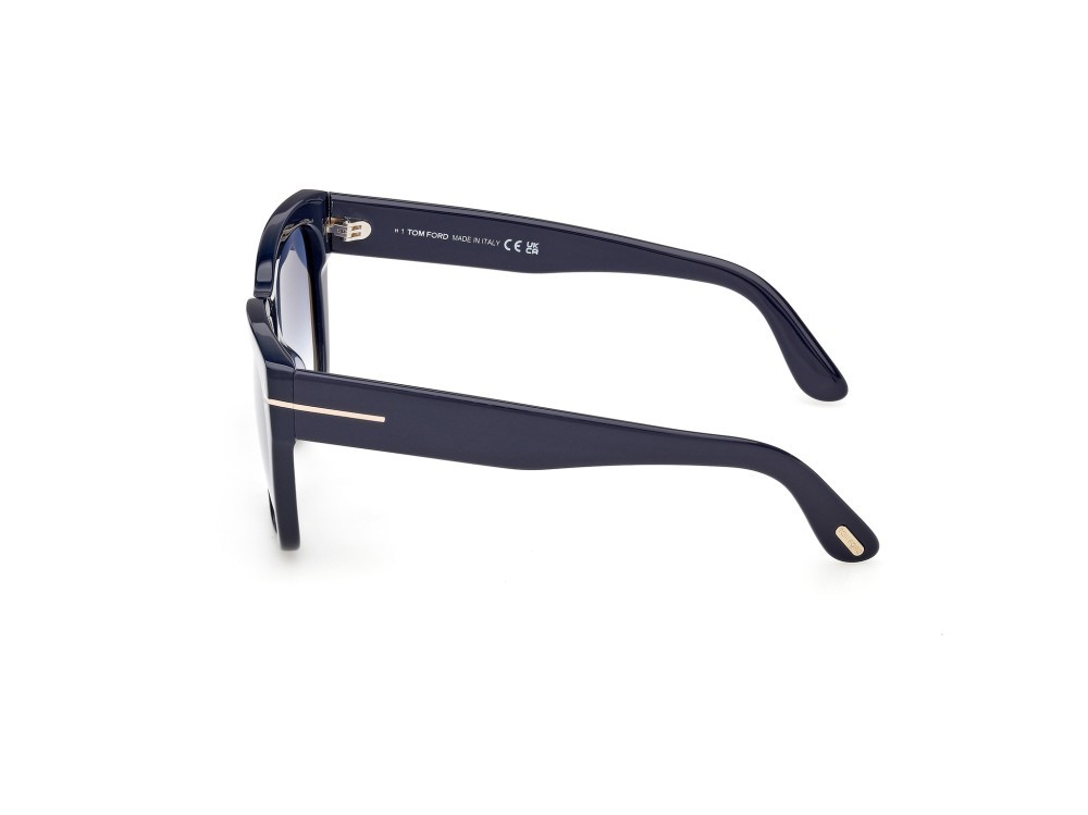 Sunglasses Tom Ford Flynn-02 FT1343 (90W) color blu lucido  shape butterfly lenses blu sfumato
