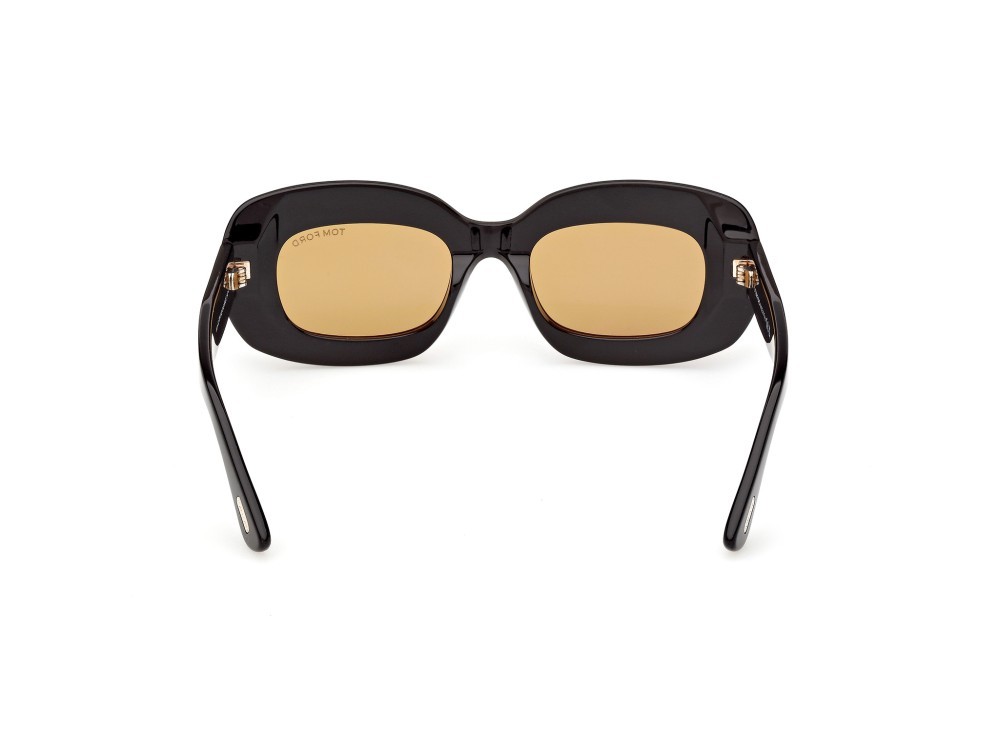 Sunglasses Tom Ford Islay-02 FT1345 (01E) color nero lucido shape rectangle 