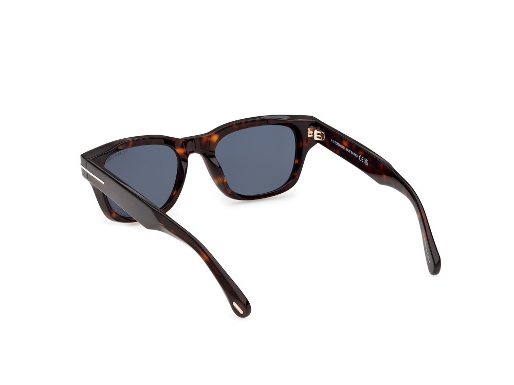 Sunglasses Tom Ford Caleb-02 FT1357 (52A) color avana scura shape square lenses fumo