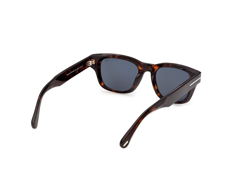 Sunglasses Tom Ford Caleb-02 FT1357 (52A) color avana scura shape square lenses fumo