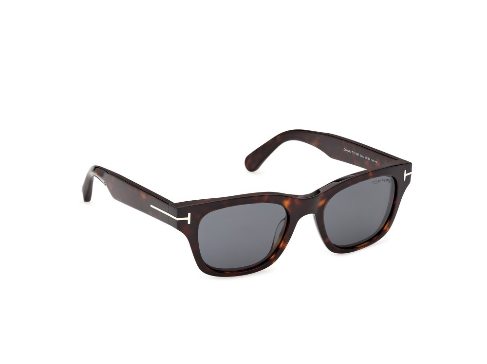 Sunglasses Tom Ford Caleb-02 FT1357 (52A) color avana scura shape square lenses fumo