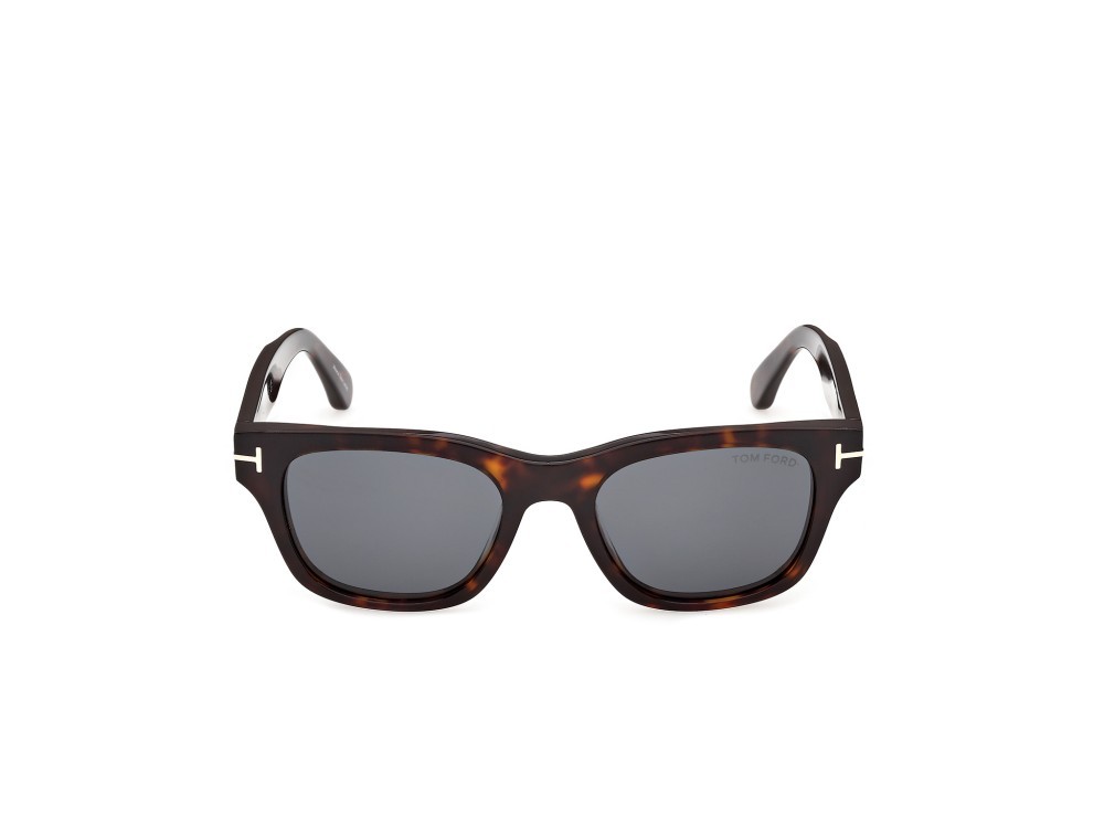 Sunglasses Tom Ford Caleb-02 FT1357 (52A) color avana scura shape square lenses fumo
