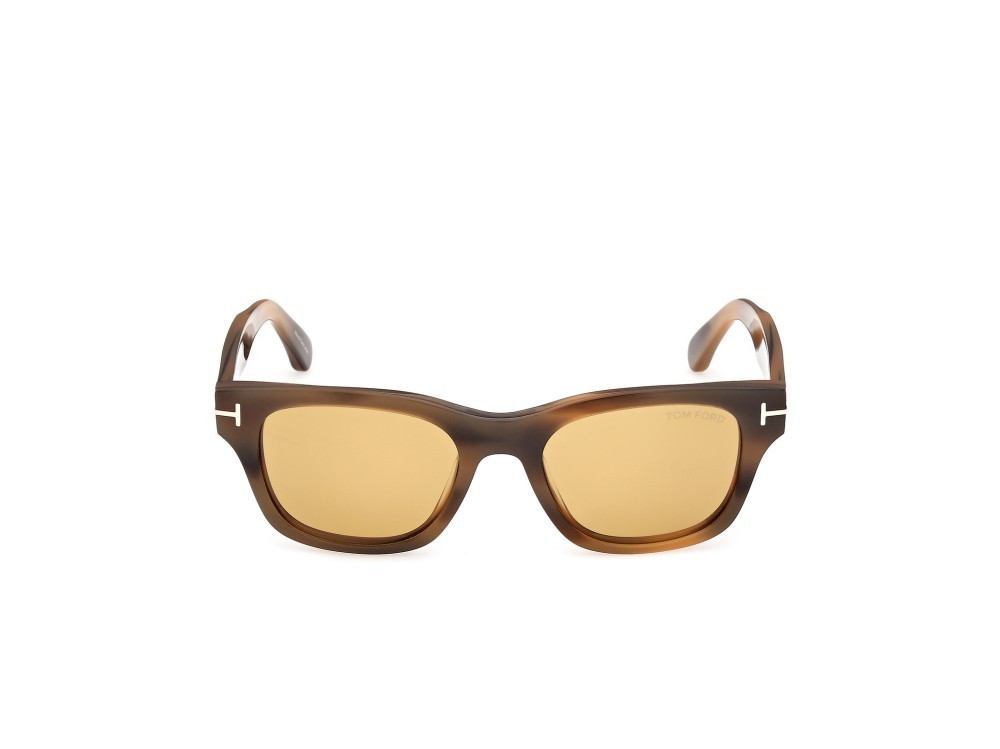 Sunglasses Tom Ford Caleb-02 FT1357 (55E) color avana colorata shape square lenses marrone