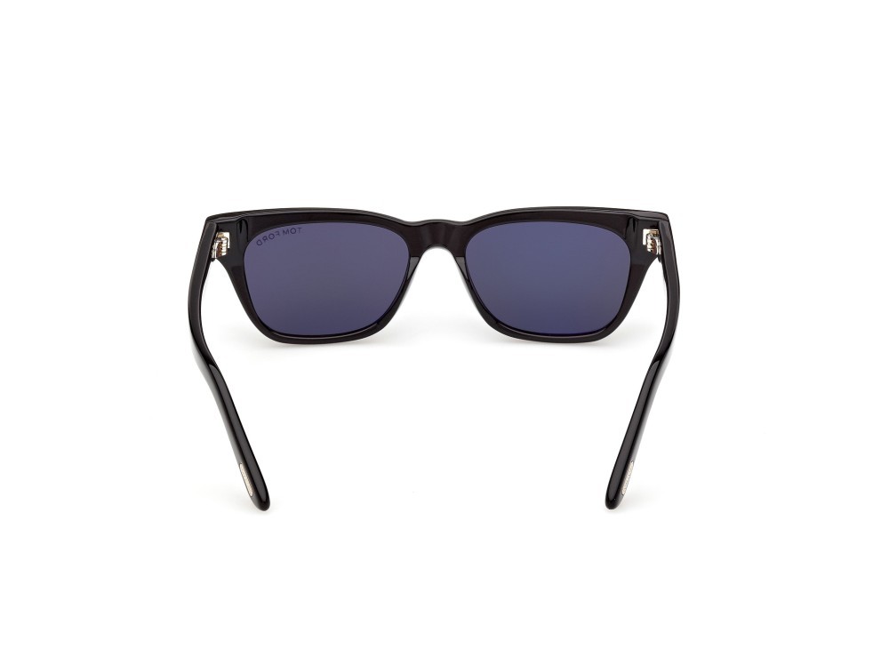 Occhiali da sole Tom Ford Penn-02 FT1362 (01A) colore nero lucido  forma rettangolare lenti fumo