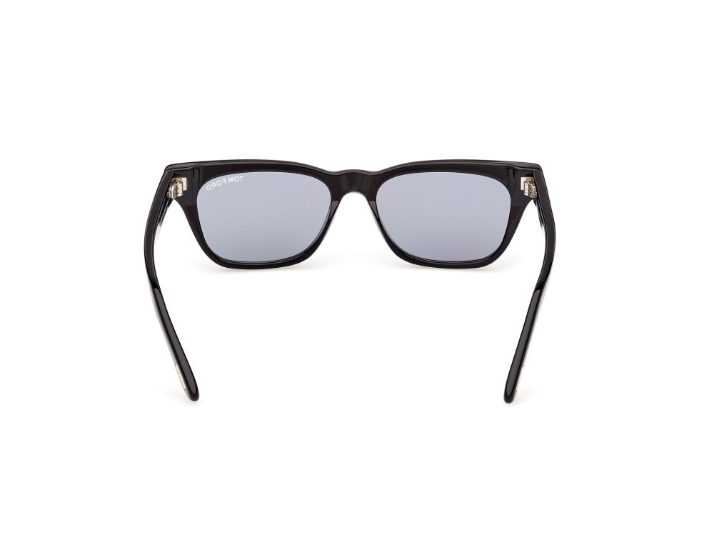 Sonnenbrillen Tom Ford Penn-02 FT1362 (05A) farbe nero lucido  form rechteckig gläser fumo