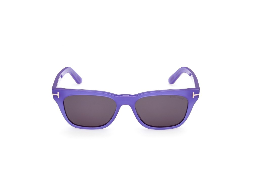 Occhiali da sole Tom Ford Penn-02 FT1362 (81A colore viola lucido forma rettangolare lenti fumo